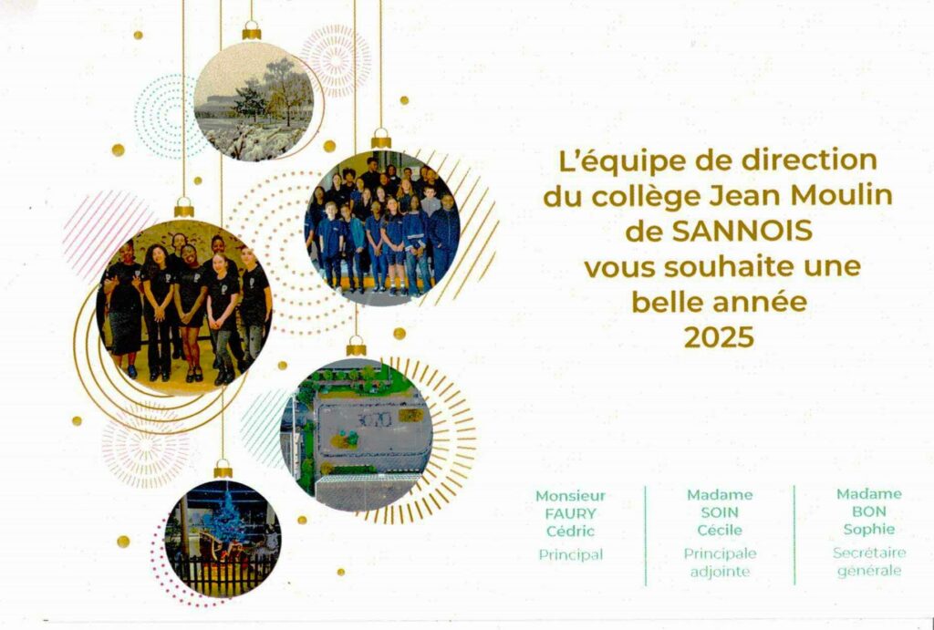 VOEUX 2025 COLLEGE JEAN MOULIN SANNOIS